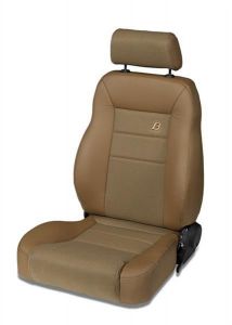 bestop trailmax ii pro front reclining driver seat with fabric front in spice denim for 1976 06 jeep cj series, wrangler yj & wrangler tj models 3946137