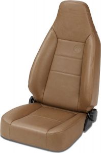 bestop trailmax ii sport front reclining seat in spice denim for 1976 06 jeep cj series, wrangler yj & wrangler tj models 3943437