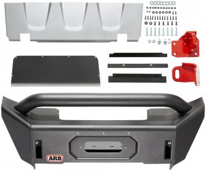 arb front bondi stubby winch bumper for 2018+ jeep gladiator jt & wrangler jl 2 door & unlimited 4 door models 3450470
