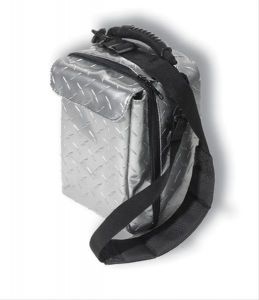 vertically driven products 6 pack road chill cooler in silver diamond plate for universal applications 9621