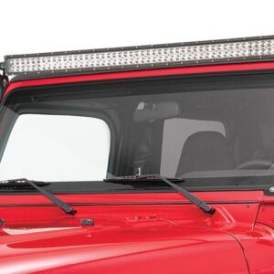 rt off road steel black led light bar & hood bracket kit for 97 06 jeep wrangler,97 06 jeep tj rt28091