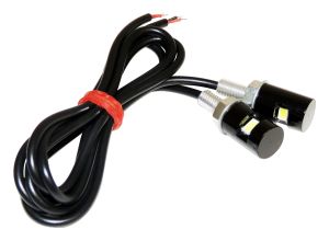rt off road plastic black led license plate bolt light setrt28102