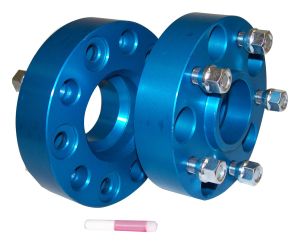 rt off road aluminum blue wheel spacer set for 07 17 jeep wrangler,99 10 jeep grand cherokee,06 10 jeep commander,2018 jeep wrangler jk rt32004 sku: rto rt32004