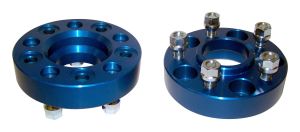 rt off road aluminum blue wheel spacer set for 84 01 jeep cherokee,86 92 jeep comanche,93 98 jeep grand cherokee,02 12 jeep liberty,87 98 jeep wrangler,97 98 jeep tj rt32003 sku: rto rt32003